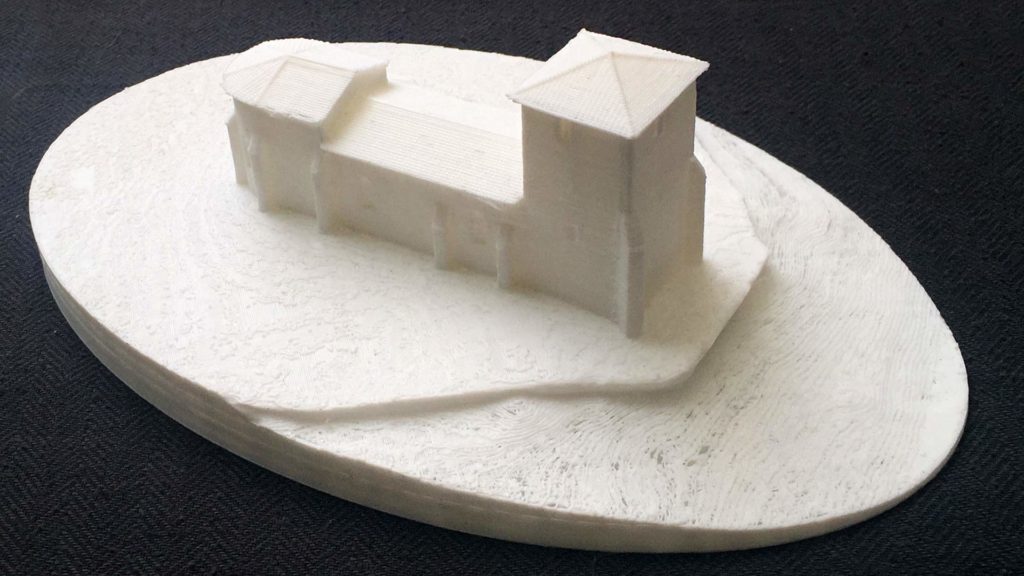 Modèle d'impression 3D de l'église